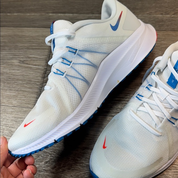 Nike Men's White and Blue Athletic Shoes size 13 (j191) - Picture 9 of 10